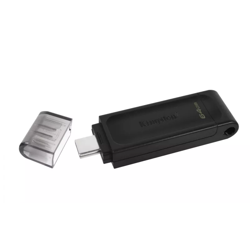 Kingston Technology DataTraveler 64GB USB-C 3.2 Gen 1 70, 64 GB, USB Type-C, 3.2 Gen 1 (3.1 Gen 1), Cap, 7 g, Juoda