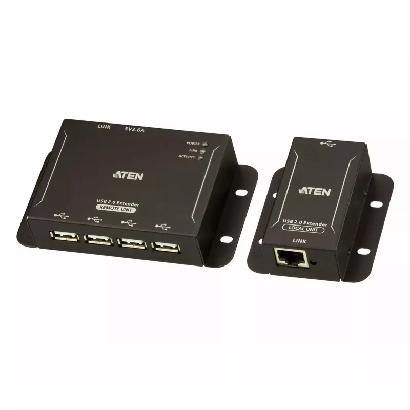 ATEN 4 prievadų USB 2.0 CAT 5 prailgintuvas (iki 50 m)