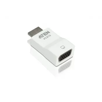 ATEN HDMI į VGA keitiklis, balta, plastikas, 1920 x 1200 pikselių, 1080p, HDMI, VGA