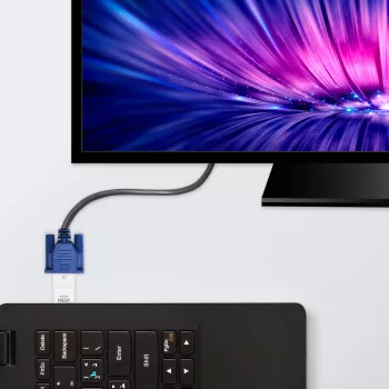 ATEN HDMI į VGA keitiklis, balta, plastikas, 1920 x 1200 pikselių, 1080p, HDMI, VGA