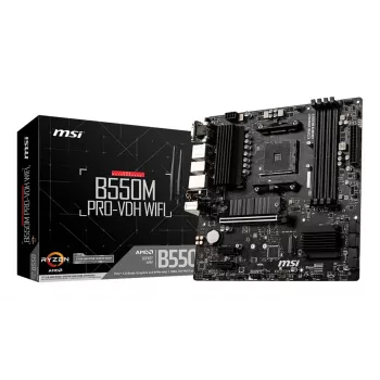 MSI B550M PRO-VDH WIFI pagrindinė plokštė AMD B550 lizdas AM4 micro ATX