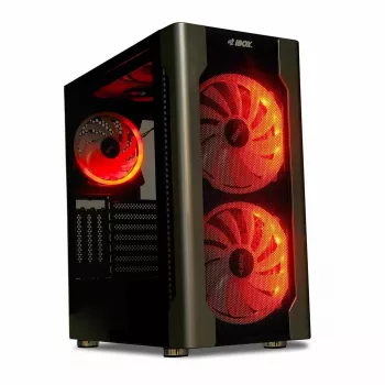 PC korpusas IBOX Chiron ZH68 Gaming, ATX Midi-Tower, EATX palaikymas, juodas, šoninis langas, apšvietimas