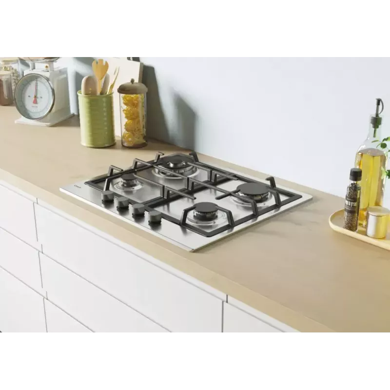 Candy Idea CHG6BR4WX Nerūdijančio plieno įmontuojama 60 cm dujinė kaitlentė 4 zonos