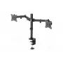 DIGITUS Univer.dual Monitor Clamp Mount 17-32in 2x 8kg (max.) Juoda