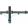 DIGITUS Univer.dual Monitor Clamp Mount 17-32in 2x 8kg (max.) Juoda