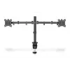 DIGITUS Univer.dual Monitor Clamp Mount 17-32in 2x 8kg (max.) Juoda