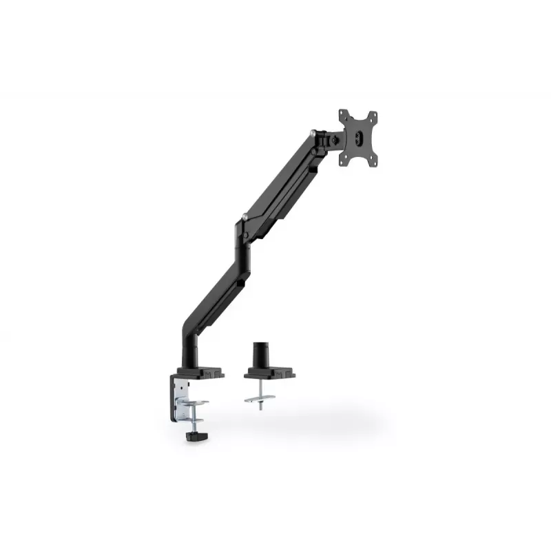 DIGITUS Universalus vieno monitoriaus laikiklis su dujine spyruokle ir spaustuku 17-32 col. 9 kg