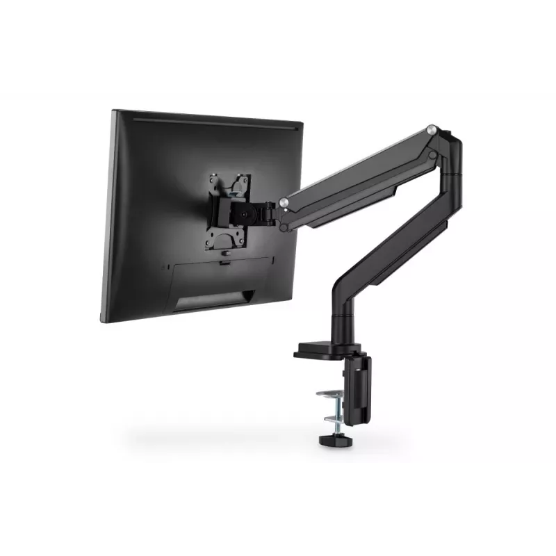 DIGITUS Universalus vieno monitoriaus laikiklis su dujine spyruokle ir spaustuku 17-32 col. 9 kg