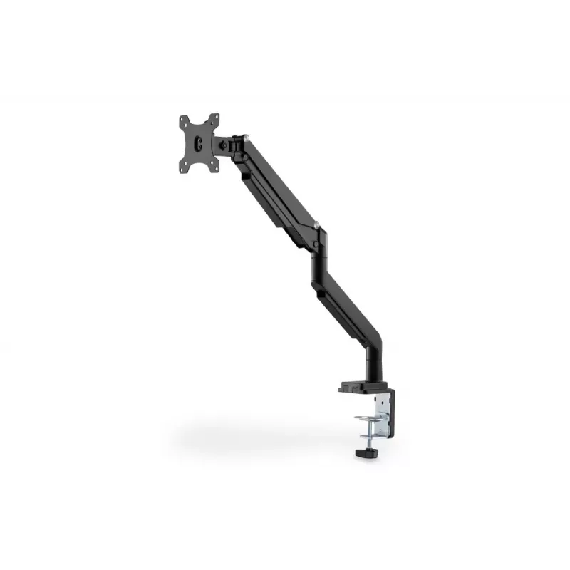 DIGITUS Universalus vieno monitoriaus laikiklis su dujine spyruokle ir spaustuku 17-32 col. 9 kg