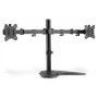 DIGITUS universalus dviejų monitorių stovas 17–32 colių 2x 8 kg (maks.) juodas