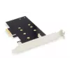 DIGITUS M.2 NGFF/NVMe SSD plėtros kortelė, palaikanti B, M ir B+M raktus, 80, 60, 42 ir 30 mm dydžius