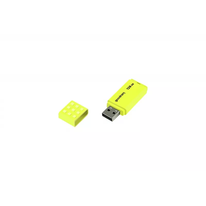 “flash drive” GOODRAM UME2 128 GB USB 2.0 Type-A, geltonas, 21×51 mm
