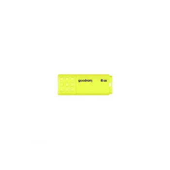 USB atmintukas GOODRAM UME2 8 GB USB 2.0 Type-A, geltonas, dangtelio dizainas