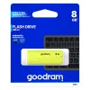 USB atmintukas GOODRAM UME2 8 GB USB 2.0 Type-A, geltonas, dangtelio dizainas