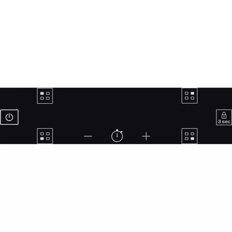 Whirlpool WS Q4860 NE Juoda Built-in 60 cm Zone induction hob 4 zone(s)