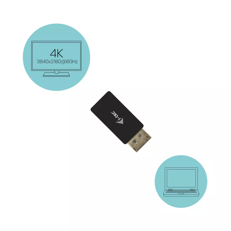 DisplayPort į HDMI adapteris i-tec DP2HDMI4K60HZ