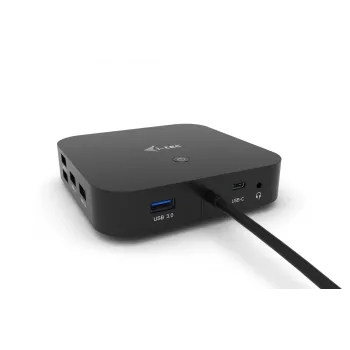 i-tec USB-C dviejų ekranų dokų stotelė su 100 W maitinimo tiekimu