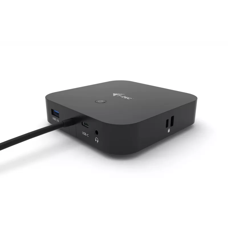 i-tec USB-C dviejų ekranų dokų stotelė su 100 W maitinimo tiekimu
