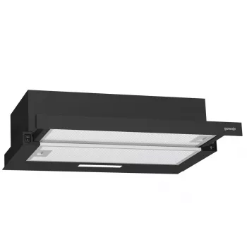 Gartraukis Gorenje TH60E3B, pusiau įmontuojamas (ištraukiamas), juodas, 350 m³/h