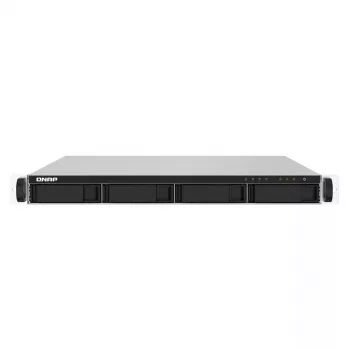 QNAP TS-432PXU NAS stovas (1U) Annapurna Labs Alpine AL-324 2 GB DDR4 0 TB QNAP Turbo System juoda