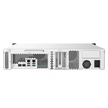 QNAP TS-832PXU NAS stelažas (2U) Annapurna Labs AL324 4 GB DDR4 0 TB QNAP Turbo System Aliuminis, Juoda