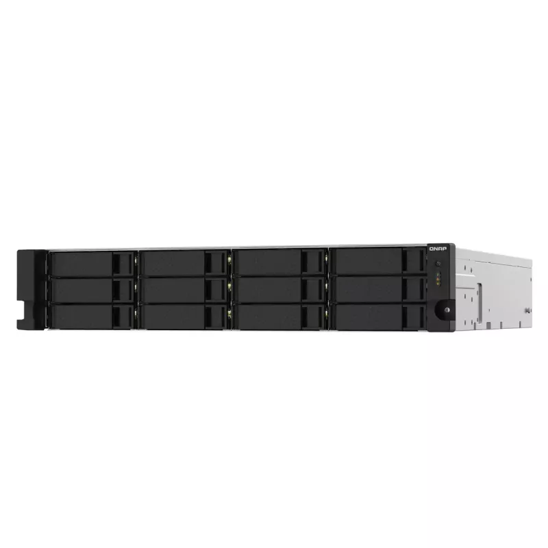 QNAP TS-1232PXU-RP NAS stelažinis (2U) Annapurna Labs AL324 4 GB DDR4 0 TB QNAP QTS juoda