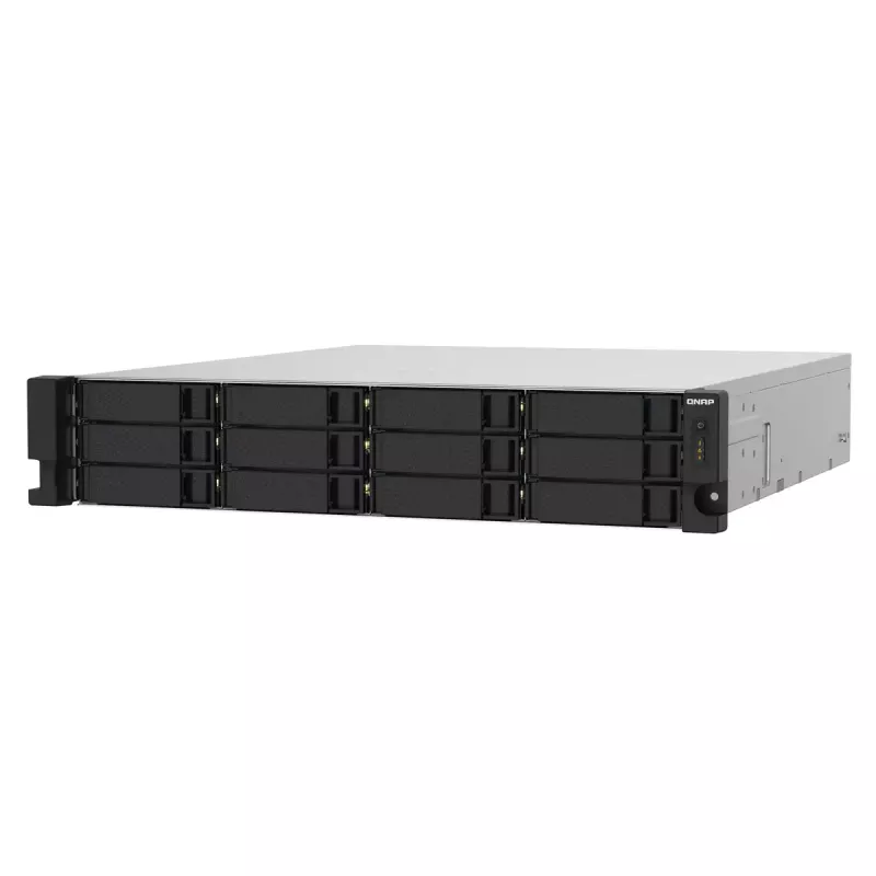 QNAP TS-1232PXU-RP NAS stelažinis (2U) Annapurna Labs AL324 4 GB DDR4 0 TB QNAP QTS juoda