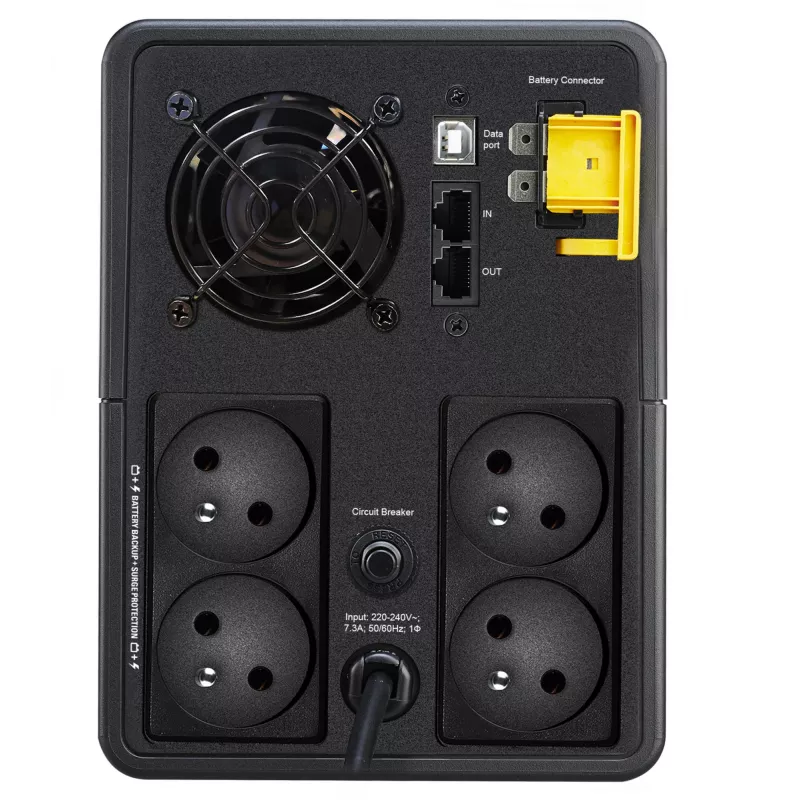 APC Back-UPS, 1600VA, Tower, 230V, 4x CEE 7/5 French Schuko lizdai, AVR