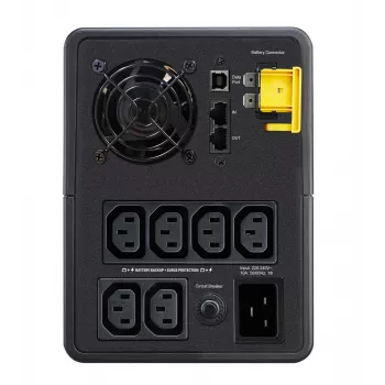 APC Back-UPS, 2200VA, Tower, 230V, 6x IEC C13 lizdai, AVR, linijinis-interaktyvus, 2,2 kVA, 1200 W, sinusinis, 140 V, 300 V