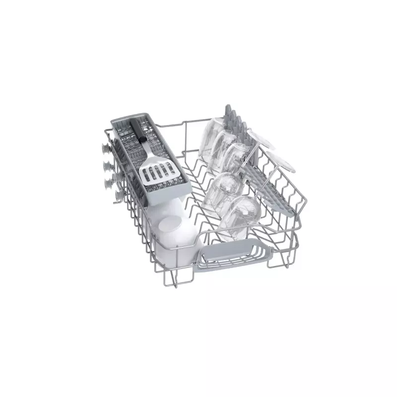 Įmontuojamas indaplovė Bosch Serie 2 SPV2IKX10E, siaura 45 cm, 9 komplektai, 48 dB, 5 programos, nerūdijančio plieno vonia