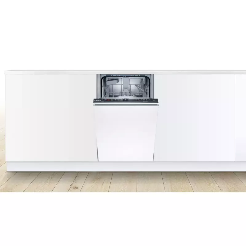 Įmontuojamas indaplovė Bosch Serie 2 SPV2IKX10E, siaura 45 cm, 9 komplektai, 48 dB, 5 programos, nerūdijančio plieno vonia