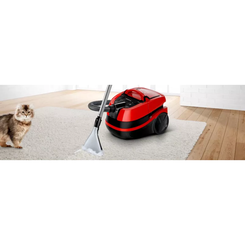 Bosch Serie 4 BWD421PET dulkių siurblys 5 l cilindrinis siurblys sausam ir šlapiam valymui 2100 W