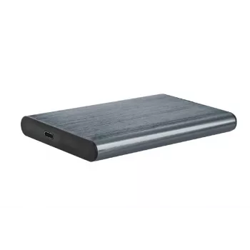 GEMBIRD USB 3.1 2,5 inch SATA HDD korpusas su Type-C prievadu, šlifuotas aliuminis - pilka