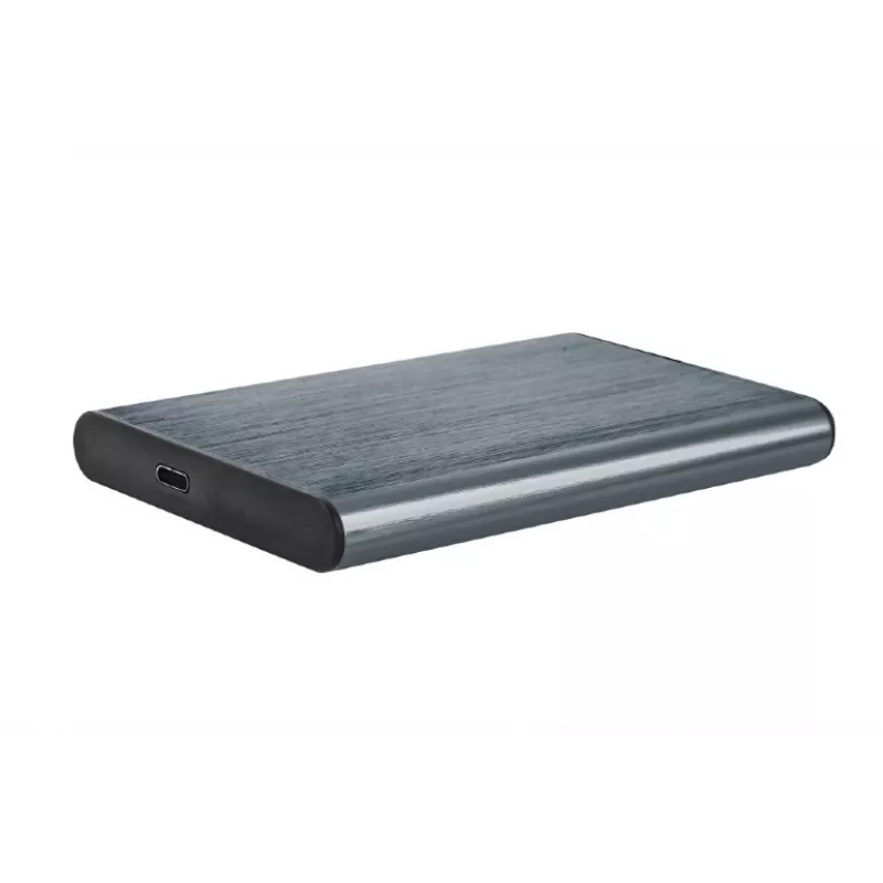 GEMBIRD USB 3.1 2,5 inch SATA HDD korpusas su Type-C prievadu, šlifuotas aliuminis - pilka