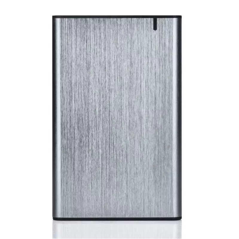 GEMBIRD USB 3.1 2,5 inch SATA HDD korpusas su Type-C prievadu, šlifuotas aliuminis - pilka