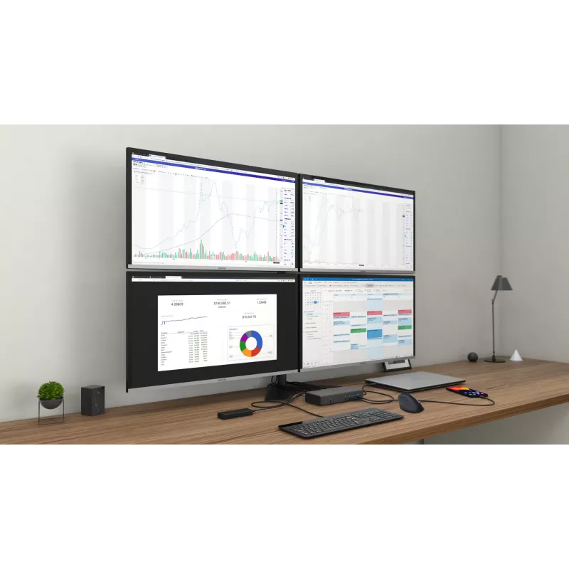 Docking stotelė i-tec USB-C Quattro Display su 85 W galios tiekimu