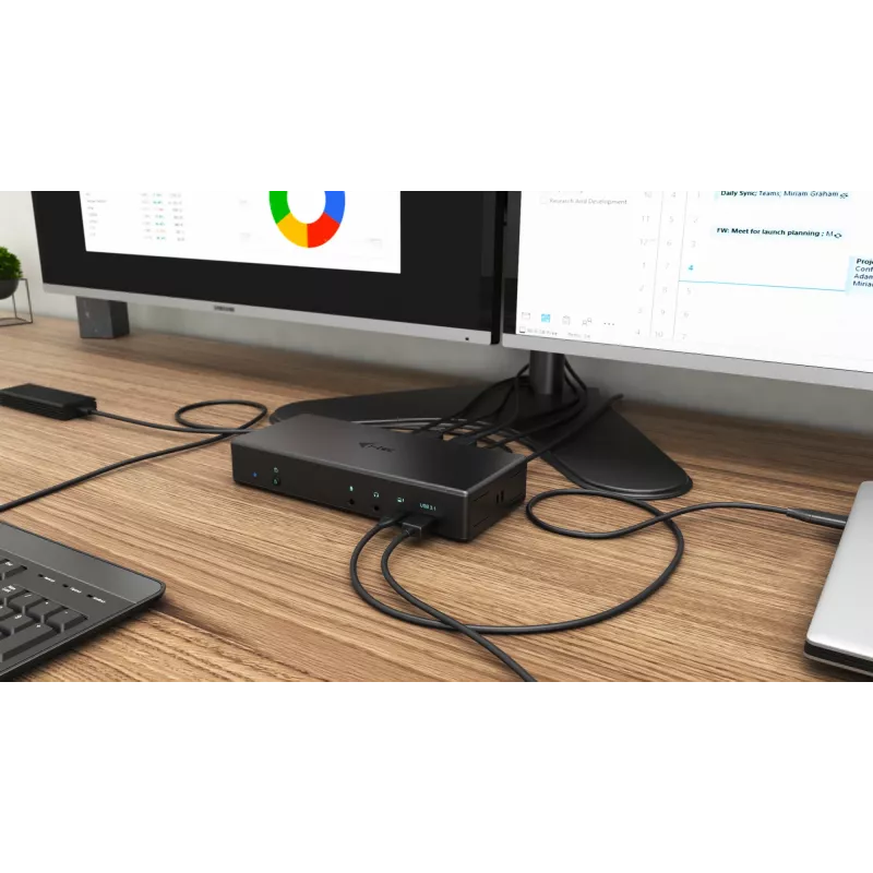Docking stotelė i-tec USB-C Quattro Display su 85 W galios tiekimu