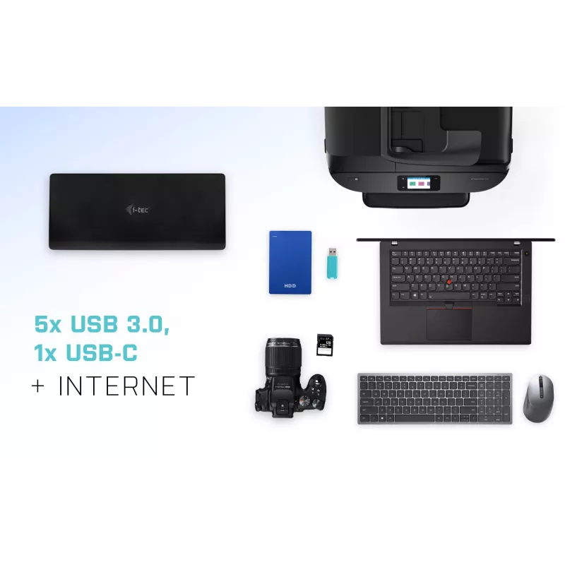 Docking stotelė i-tec USB-C Quattro Display su 85 W galios tiekimu