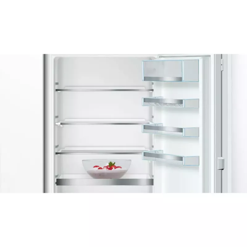 Įmontuojamas šaldytuvas-šaldiklis Bosch Serie 6 KIS86AFE0, 266 L bendras, 192 L šaldytuvas, 74 L apatinis šaldiklis, jutiklinis valdymas, reversinės durelės