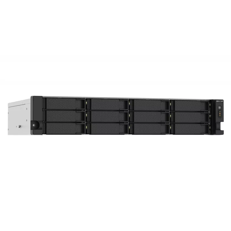 QNAP TS-1273AU-RP-8G NAS / saugojimo serveris Stelažas (2U) Ryzen Embedded V1500B 8 GB DDR4 0 TB QNAP QTS Aliuminis, Juoda