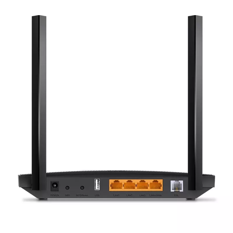 TP-Link Archer AC1200 MU-MIMO VDSL/ADSL belaidis modemo maršrutizatorius, juodas