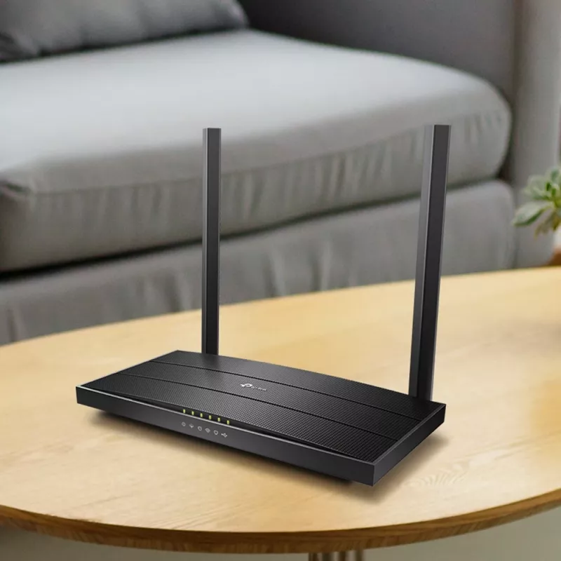 TP-Link Archer AC1200 MU-MIMO VDSL/ADSL belaidis modemo maršrutizatorius, juodas