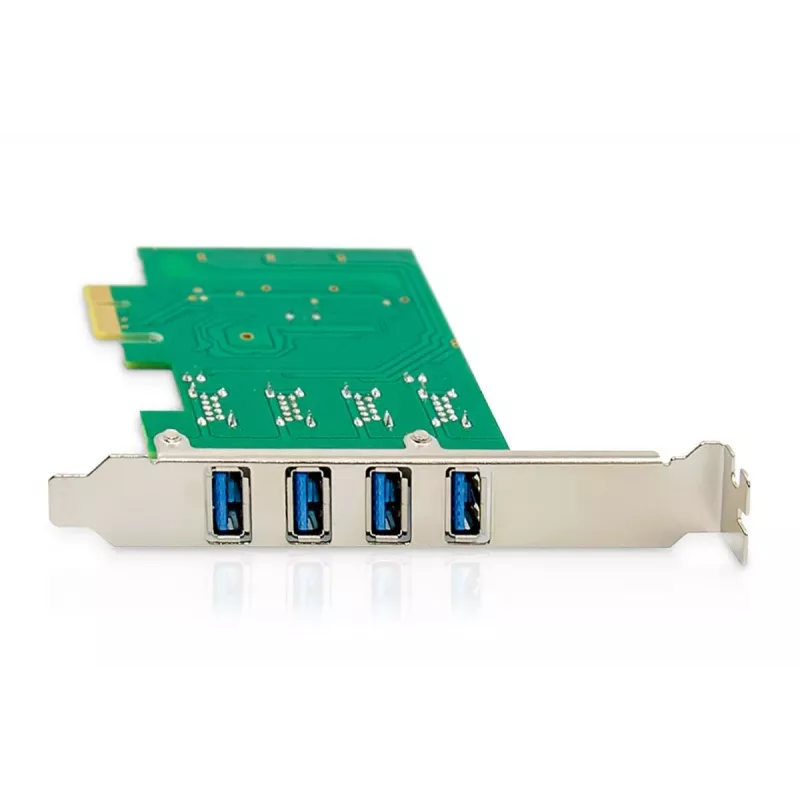 DIGITUS USB Pci-e Add-On kortelė USB3.0, 4 prievadų A/F, lustų rinkinys: VL805, maitinama iš magistralės