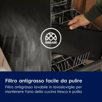 Electrolux LFU216X įmontuojamas nerūdijančio plieno, sidabrinis 272 m³/h