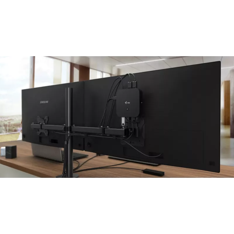 i-tec USB-C dviejų ekranų dokų stotelė su Power Delivery 100 W ir universaliu įkrovikliu 100 W