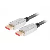 DisplayPort laidas LANBERG CA-DPDP-20CU-0018-BK 1,8 m DisplayPort 1.4 32,4 Gbit/s HDR auksuotas