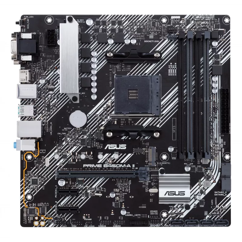 Motininė plokštė ASUS PRIME B450M-A II AMD B450 Socket AM4 micro ATX
