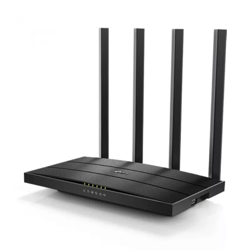 TP-Link Archer C6U belaidis maršrutizatorius Gigabit Ethernet Dviejų juostų (2,4 GHz / 5 GHz) Juoda