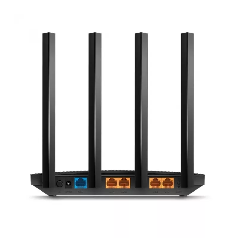 TP-Link Archer C6U belaidis maršrutizatorius Gigabit Ethernet Dviejų juostų (2,4 GHz / 5 GHz) Juoda