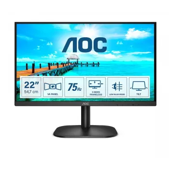 AOC B2 22B2H/EU kompiuterio monitorius 54,6 cm (21,5 colio) 1920 x 1080 Full HD LED juodas